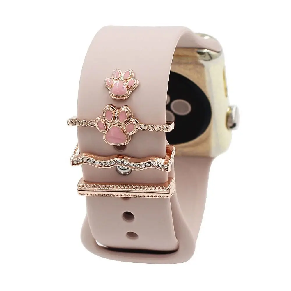 Broche creativo, adorno de banda de reloj de diamante, anillo decorativo, accesorios de correa, dijes de cinturón