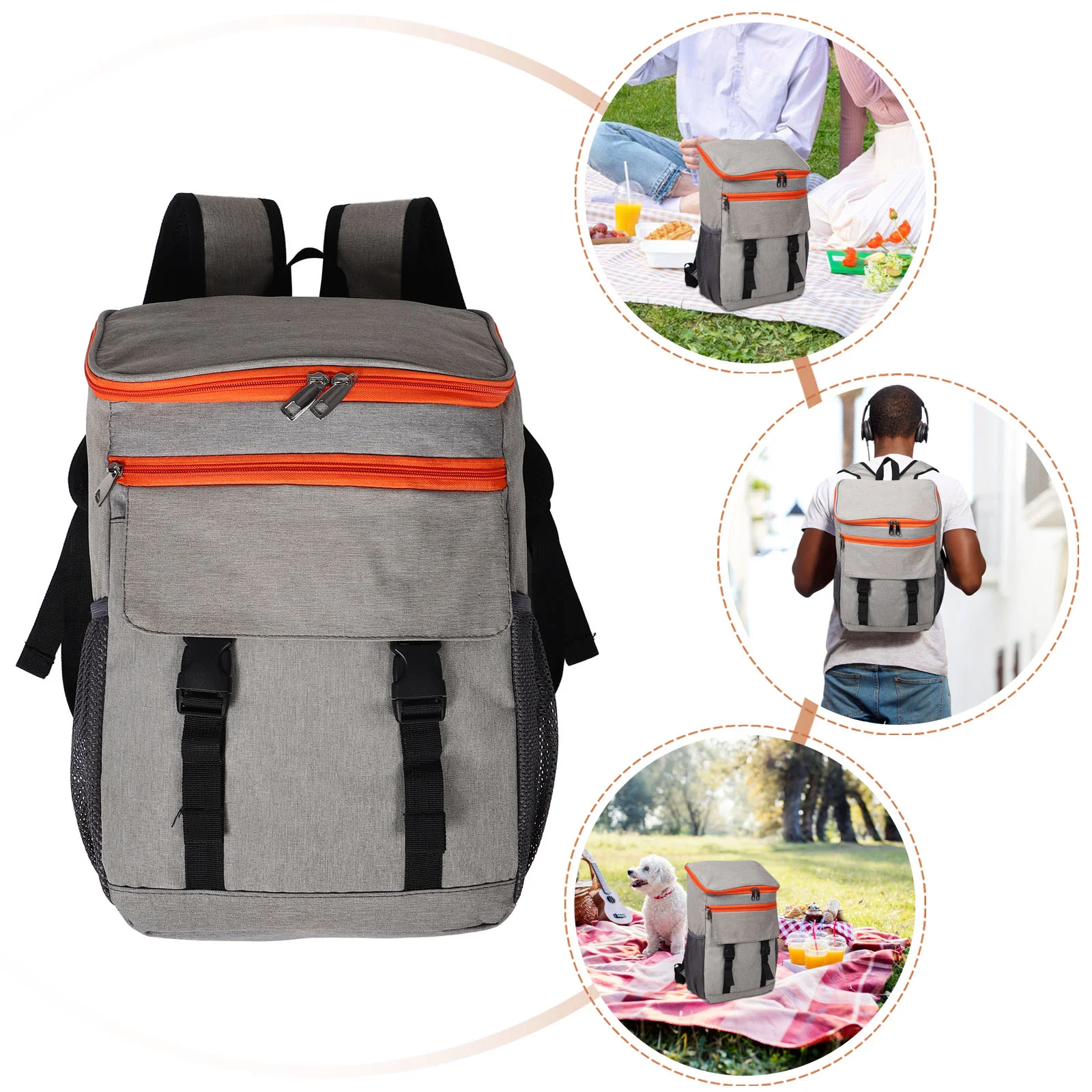 Waterproof Backpack Outdoor Thermal Cooler Insulated Shoulders Large Bag Beach Soft Travel