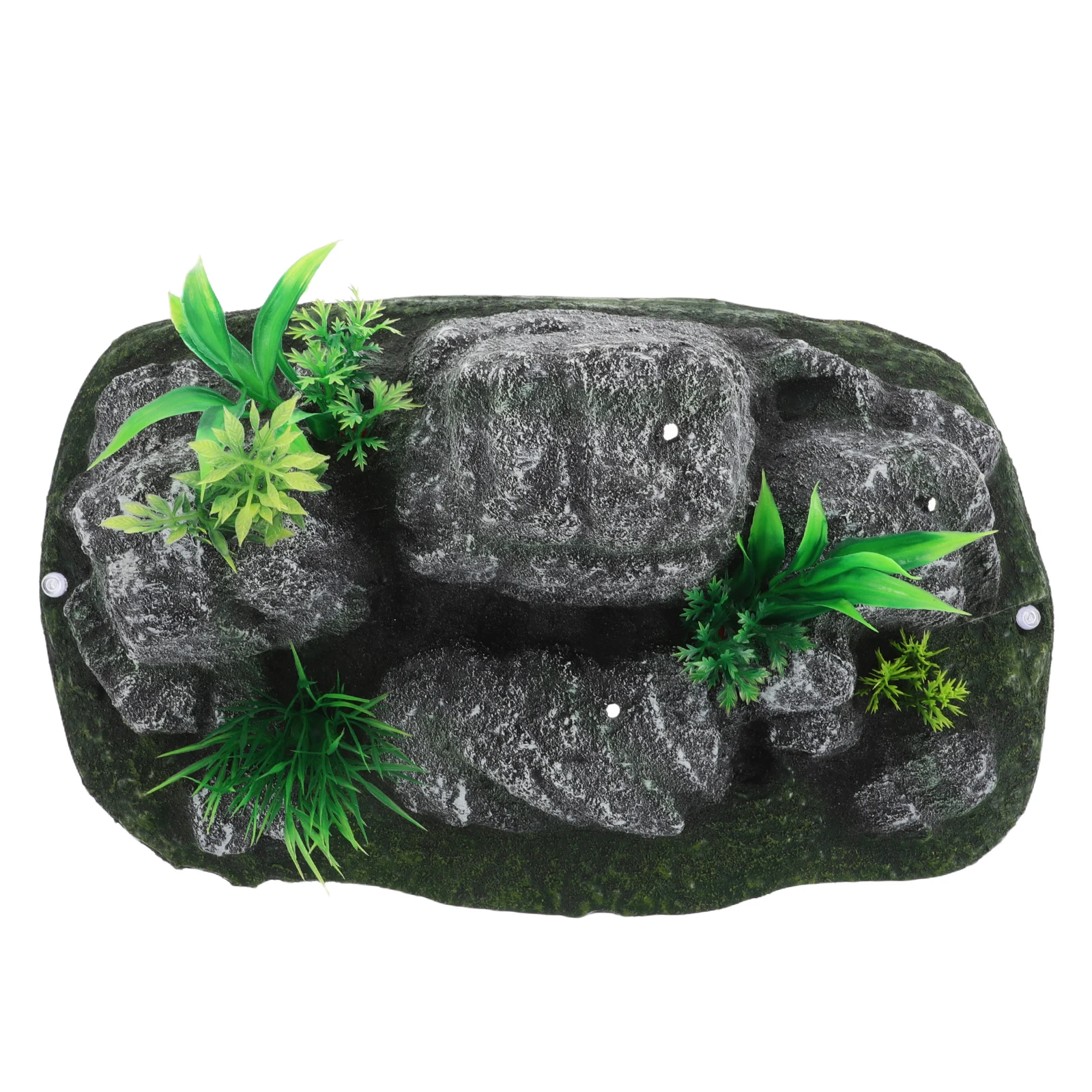 

Realistic Fish Mountain Landscape Resin Rock Decoration Aquarium Hideaway Cave Betta Shrimp Hiding Place Durable Ornament For