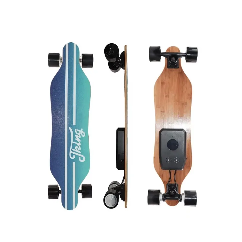 Airo Wholesale Adult Electric Skateboard Longboard Dual 350W*2 Hub Motors Gravity Casting 7-Layer Maple Deck Lithium Battery