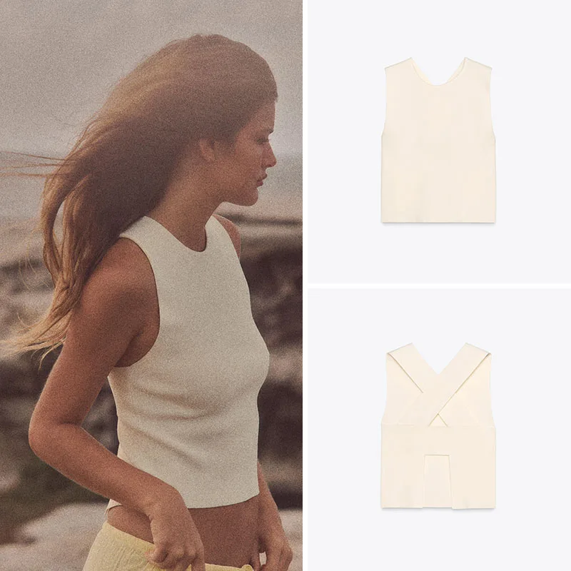 

Новый летний женский вязаный круглый топ Ne Svel Top Street Sle Color Regular Length Faion для молодых женщин 25-29 лет