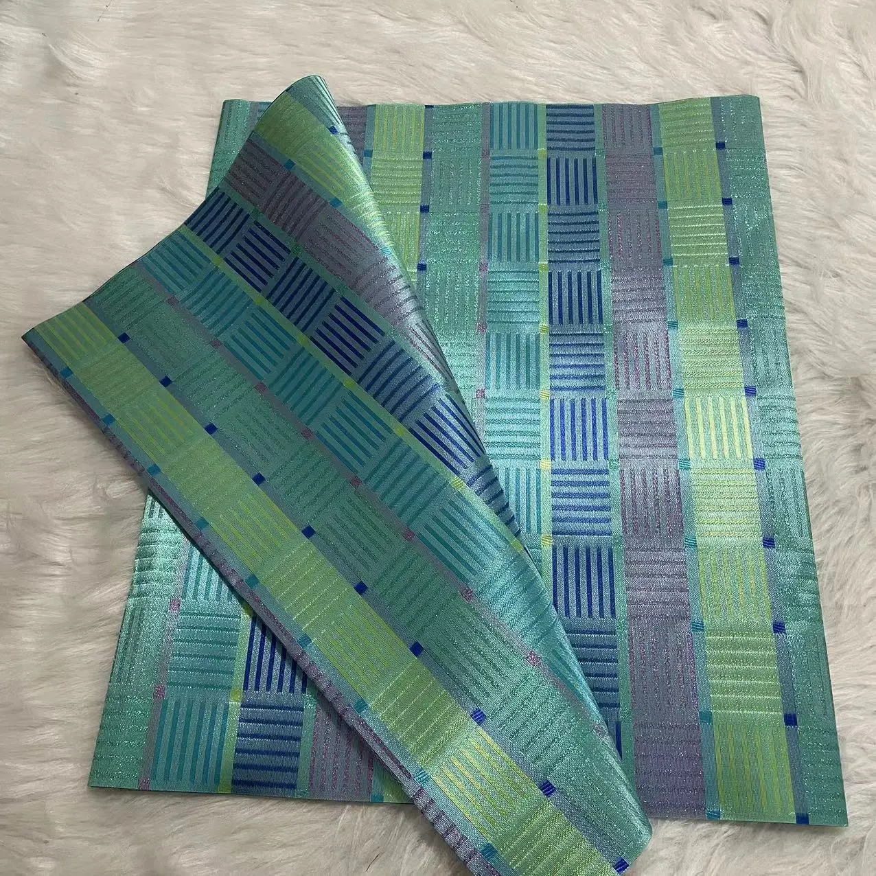 High Quality Nigerian SEGO Gele Headwrap 2-Piece Set - Luxury African Head Tie for Weddings and Special Occasions DIY Outfits