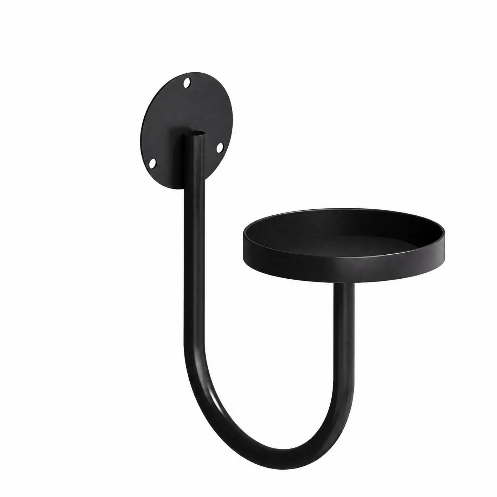 3 Pieces Wall-Mounted Plant Shelf with Round Shelf Modern Wall-Mounted Plant Holder Space-Saving for Small Apartments, Living
