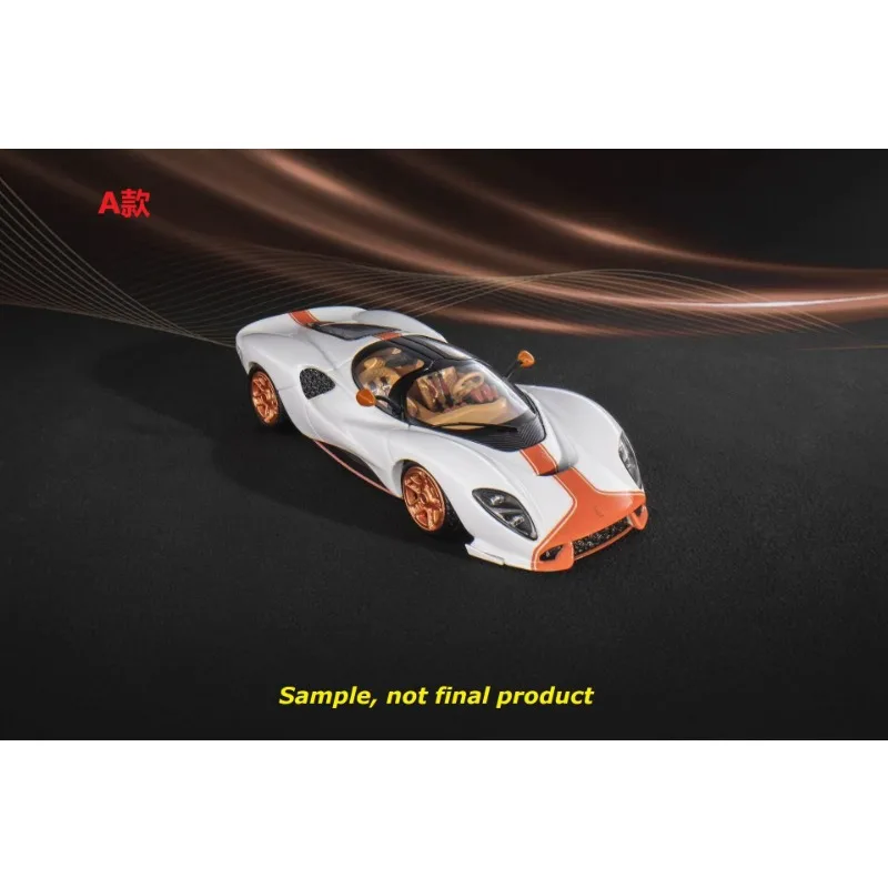 MIRAGE 1:64 High-end sports car, die-cast alloy car model, gift for boys, adult collection piece, creative gift for festivals.