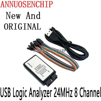 Usb Logic Analyzer 24Mhz 8 Kanaal 24M/Seconden Logic Analyzer Debugger Voor Arm Fpga Logic Analyzer Logic 24M 8ch
