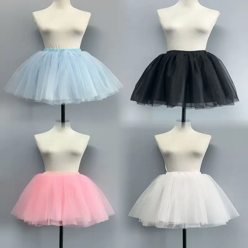 

Ballet Skirt Half Short Skirt Tutu Adult And Children Four Colors Available Puffy Skirts Sandbeach Performance Prop