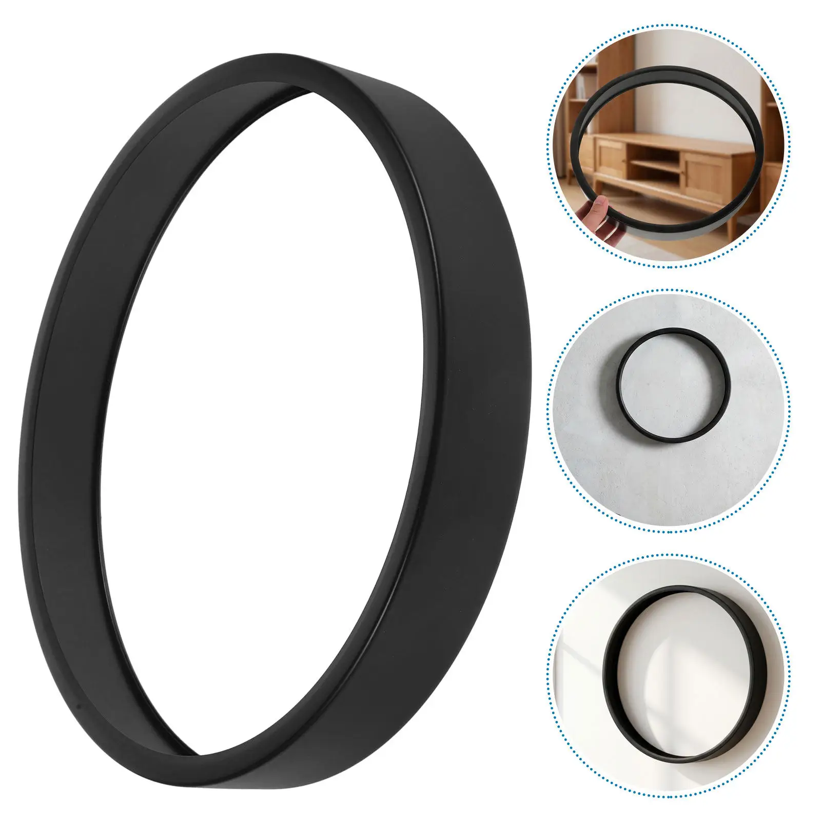Ultra Narrow Metal Clock Bezel Round Quartz Movement Wall Clock Frame Metal Outer Case for DIY Repair Replacement