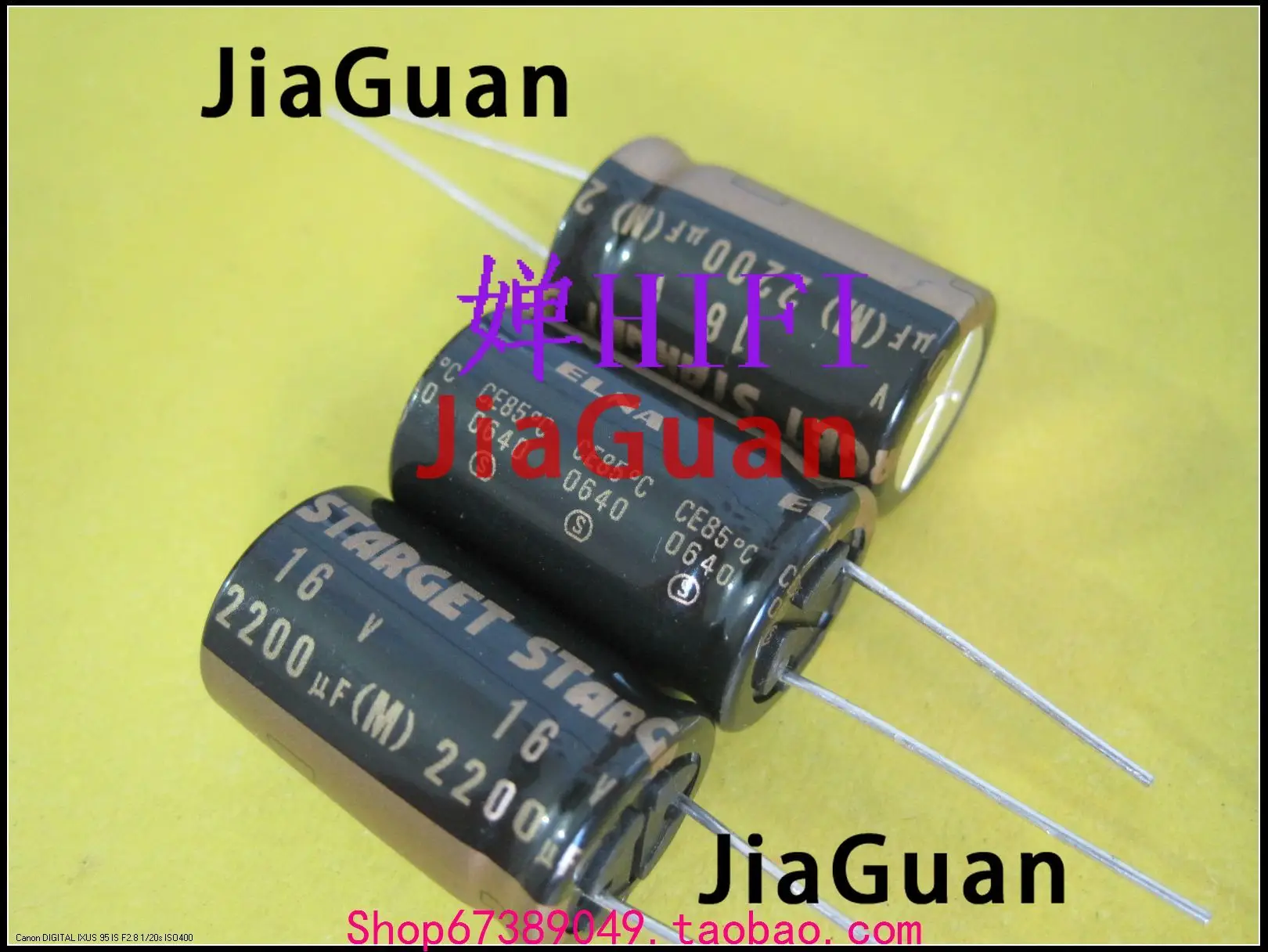 10PCS ELNA STARGET 16v 2200uf 16X25MM ROD 2200UF 16V Black Gold 2200uF/16V filter audio electrolytic capacitor 16V2200UF