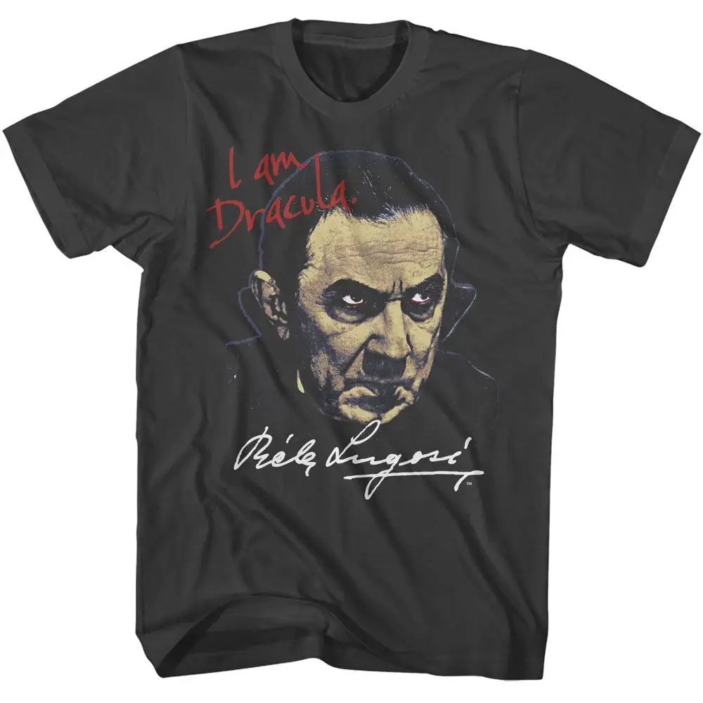 Bela Lugosi I Am Dracula Smoke Solid Adult T Shirt