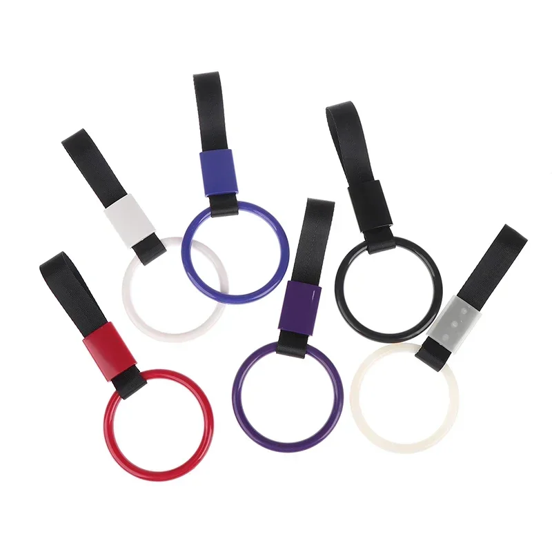 شكل دائرة JDM قطار حافلة مقبض حزام اليد الانجراف سحر حزام الانجراف تحذير الدائري لمستلزمات المصد الخلفي للسيارة