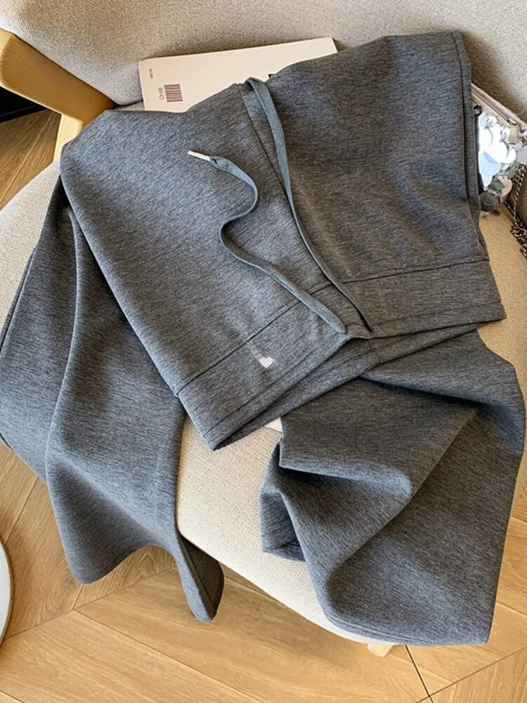 

Женские брюки для йоги с высокой талией и прямыми штанинами, новые весенне-осенние спортивные брюки-клеш, повседневные удобные спортивные штаны