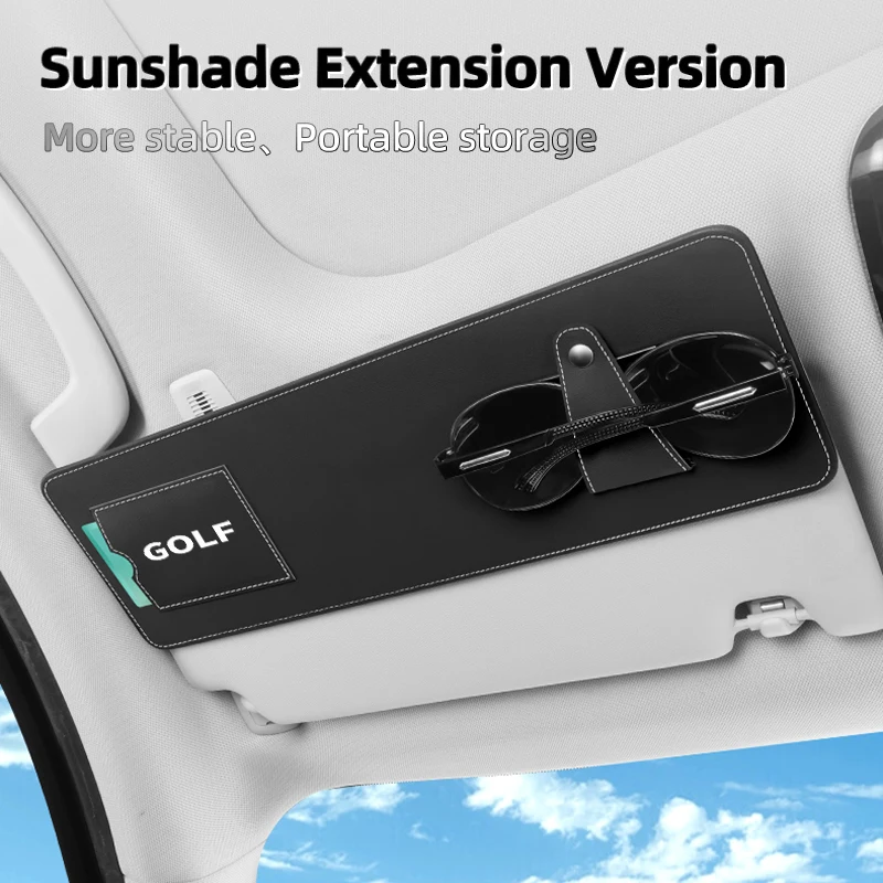 

Car sunshade sunglasses holder For Volkswagen VW Golf Polo Tiguan T5 Passat b6 Jetta Scirocco Sagitar Touareg Touran