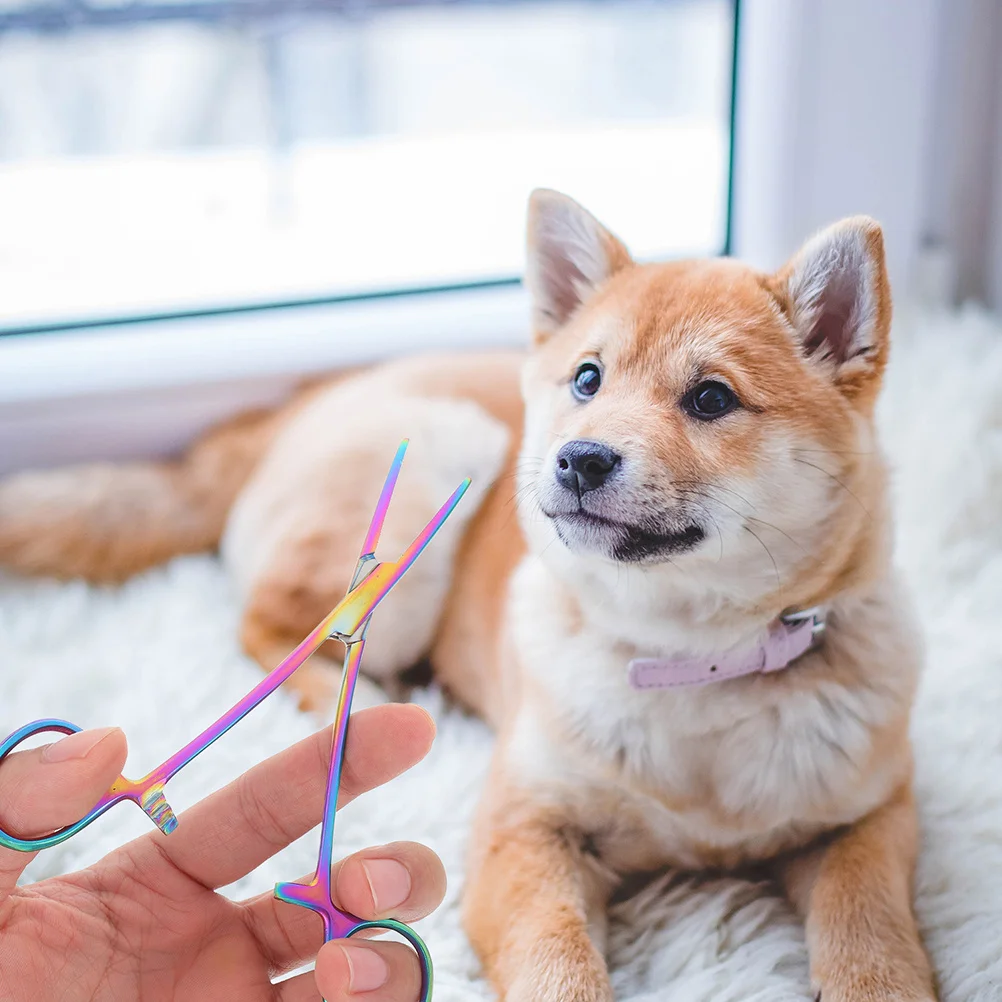 

Metal Stainless Steel Pet Ear Hair Forcep Dog Kitten Ear Hair Puller Clamp Safe Durable Non-Slip Handle Ergonomic Design Pet