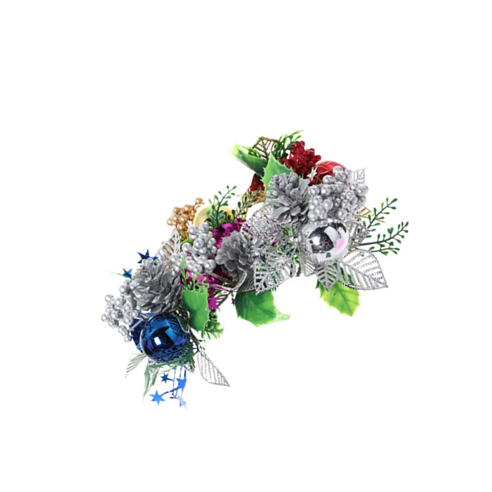 

5Pcs Christmas Artificial Pine Berry Pinecone Floral Pick Stems Greenery for Rustic Farmhouse Home Wedding Party Decoration