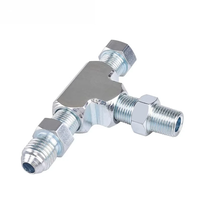 

Automobile modification 1/8NPT-4AN turbine adapter IFF tee connector oil supply pressure sensor