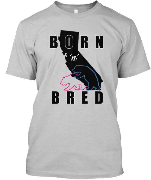 Born 'n' Bred Cali Lifestyle Clothing T-Shirt Made in the USA Size S to 5XLAnime Summer Y2KAnime Graphic T-shirts for Men Clothi