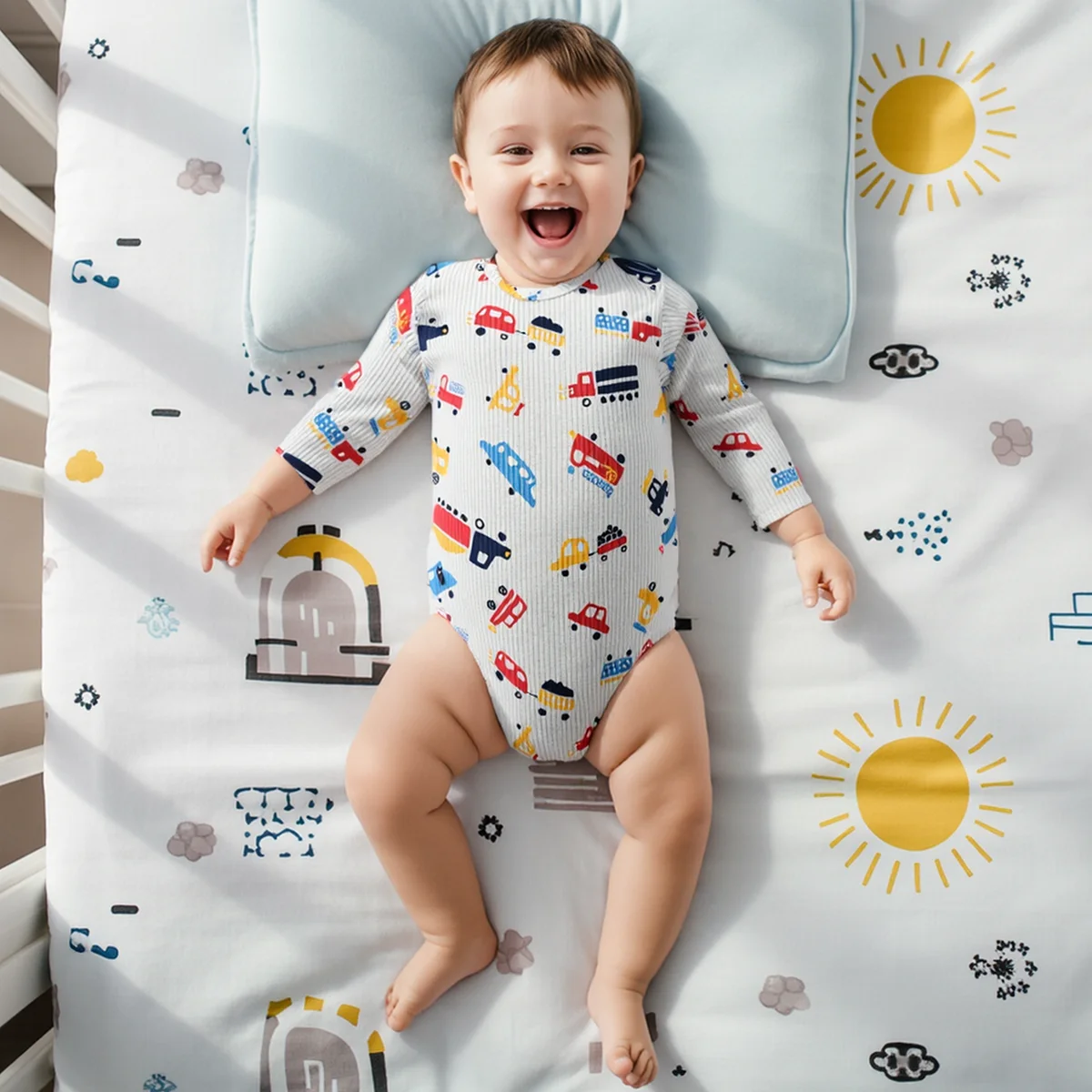 Casaul Autumn Newborn Baby Bodysuits Animals Infants Boys Onesies Cartoon
