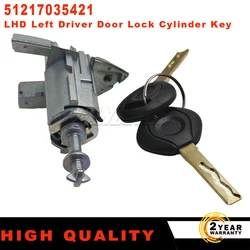 For BMW E53 X5 2000-2006 X3 E83 2003-2010 Left Driver Side Door Lock Barrel With 2 keys 5121 7 035 421 51217035421