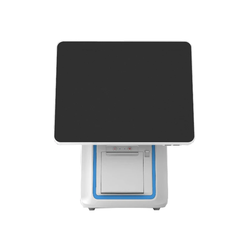 Supermarket collection windows single screen double screen 15 inch with printing double touch all-in-one machine, collection