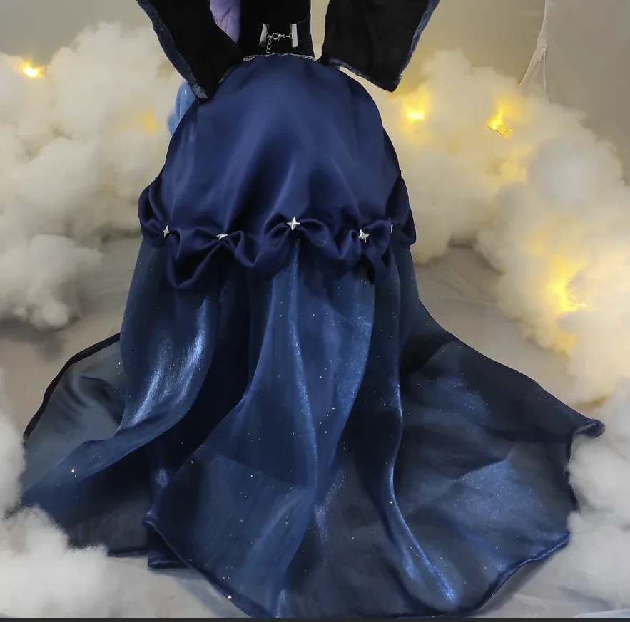Navy Blue Glitter Starry Sky Organza Fabric For Wedding Decoration Netting Organza Fabric Skirt Curtain Party Supply Flash Cloth