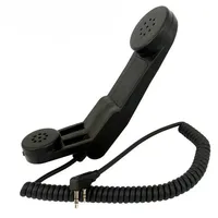 Baofeng 2 Pin K-Type Military Army Retro Telephone Shoulder PTT Mic Microphone For Kenwood UV-5R BF-888s Puxing TYT HYT Radio