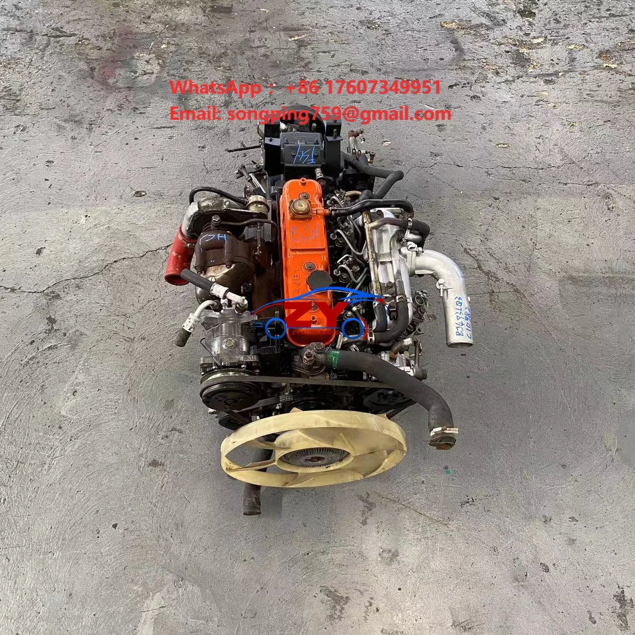Used Diesel Engine for JAC Truck 4JB1T  4-cylinder for Heavy Load and Various Working Environments
