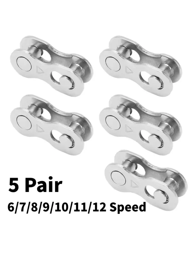AliExpress NONE 5pairs 6/7/8/9/10/11/12Speed Bike Chain Quick Links Connector Locks for Road MTB Master Link Cycling Parts