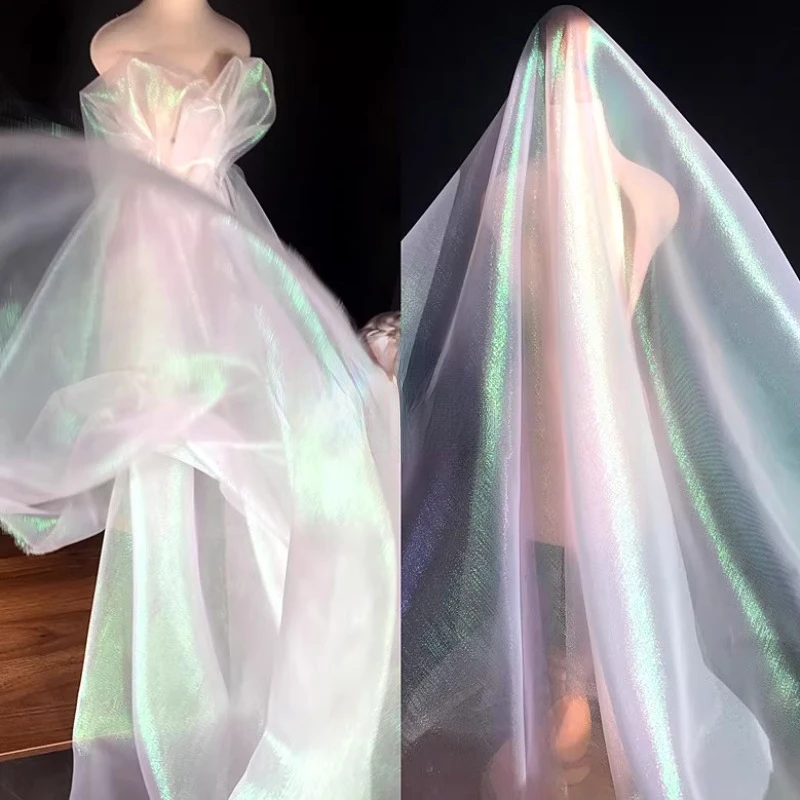 

Ткань из органзы, индийская пряжа, танцевальный костюм, дизайнерская ткань для шитья, материал «сделай сам», оптовая продажа ткани