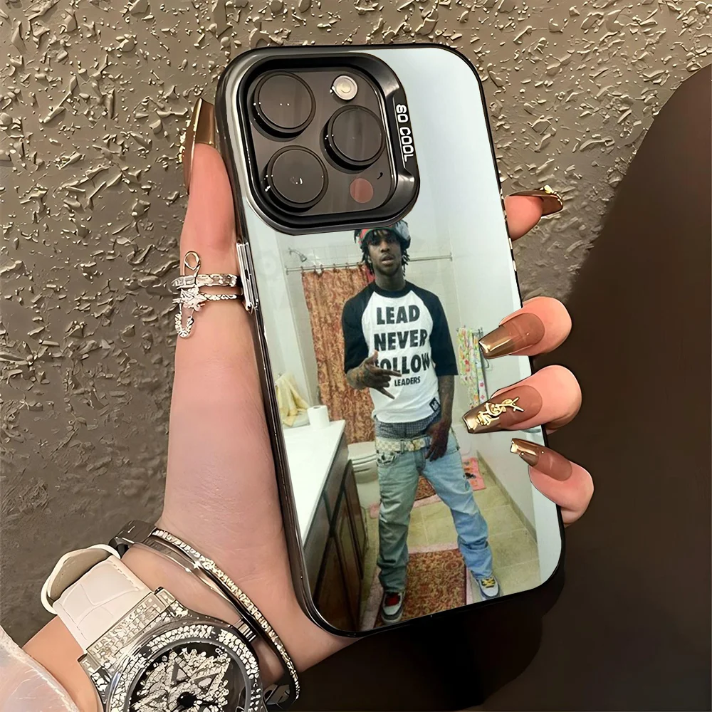 Chief Keef G-GLO G-GANG Phone Case IMD Color Silver Shell For IPhone 16 15 14 13 12 11 Pro Max Plus