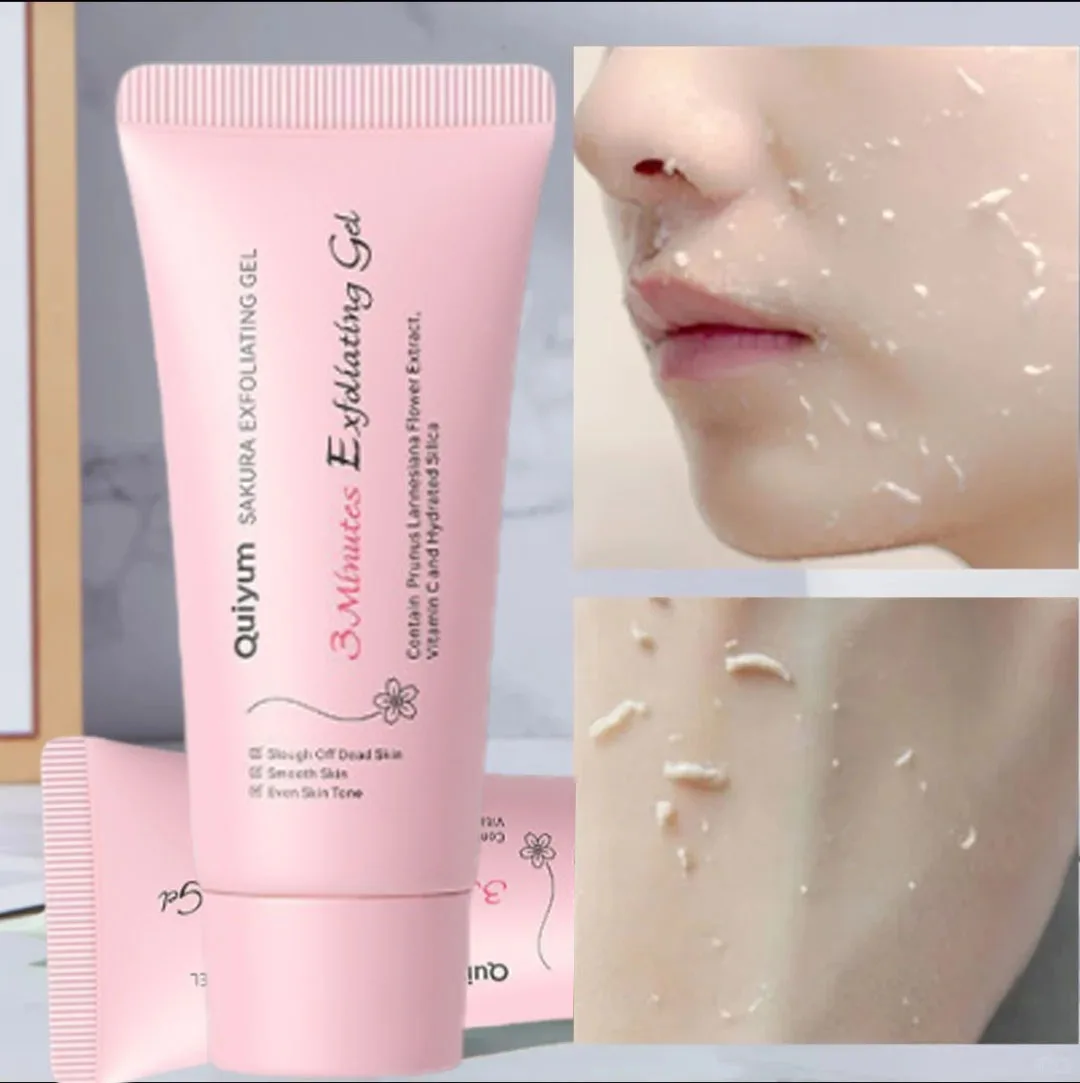 Sakura Exfoliating Peeling Gel Gesichtspeeling, verkleinert die Poren, feuchtigkeitsspendend, nährend, reparierend, Peeling, Gesichtscreme, Schönheit, Hautpflege, 50 g