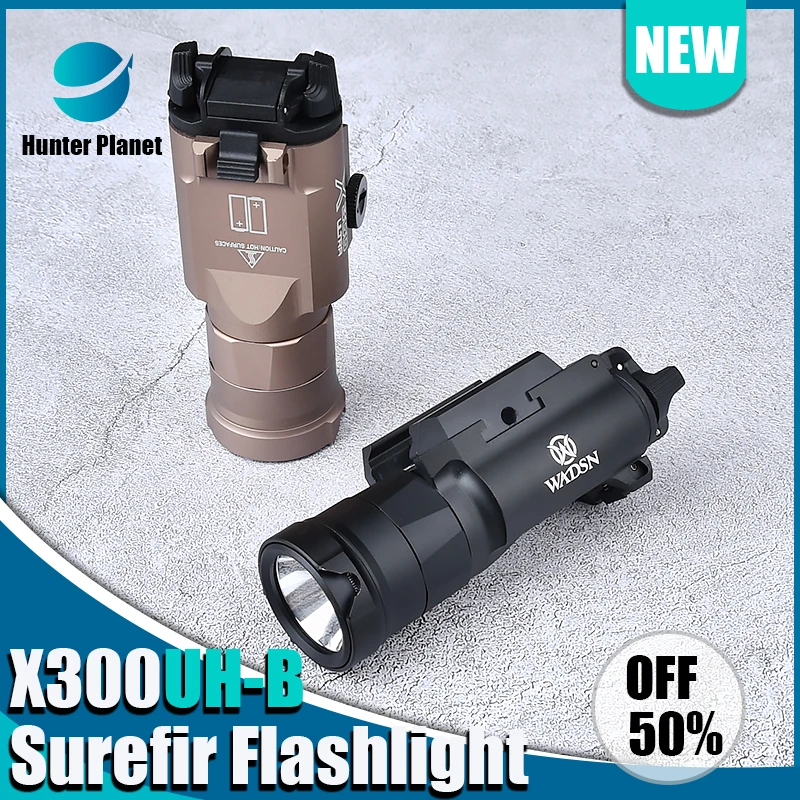 

WADSN Surefir X300UH B Hunting Flashlight Weapon Scout Metal LED outdoors Light Tactical airsoft accesories equipments Fit 20mm