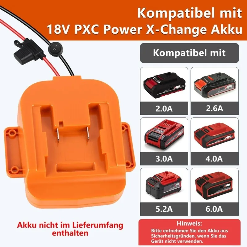 ABKI-18V-12V Buck Converter For Einhell Powerwheeladapter 15A180W