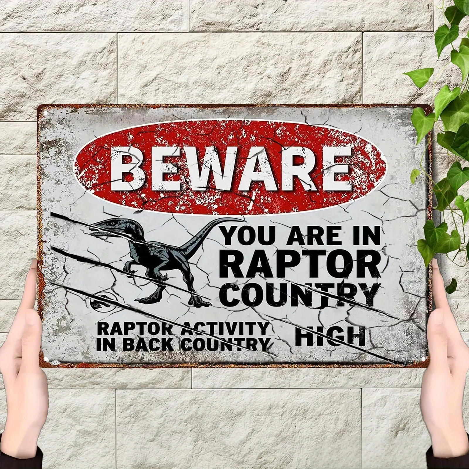 20.32x30.48cm 2D Flat Metal Plaque 