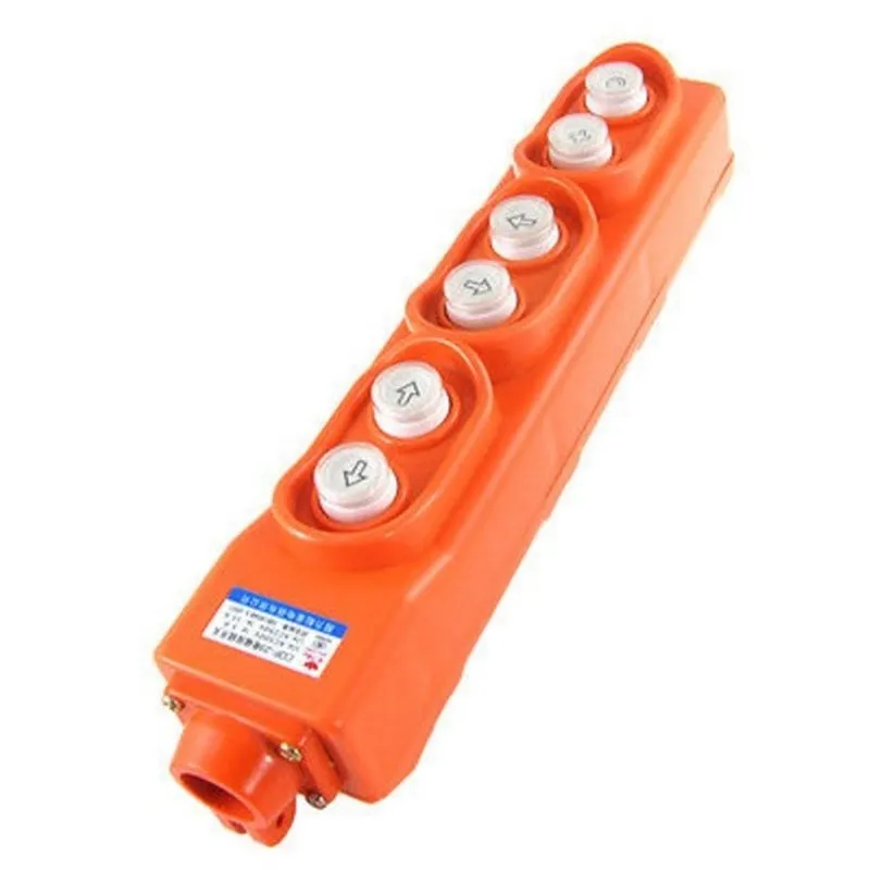 Rain Proof Crane Hoist 6 Way Push Button Switch Pendant Control Station COP-23