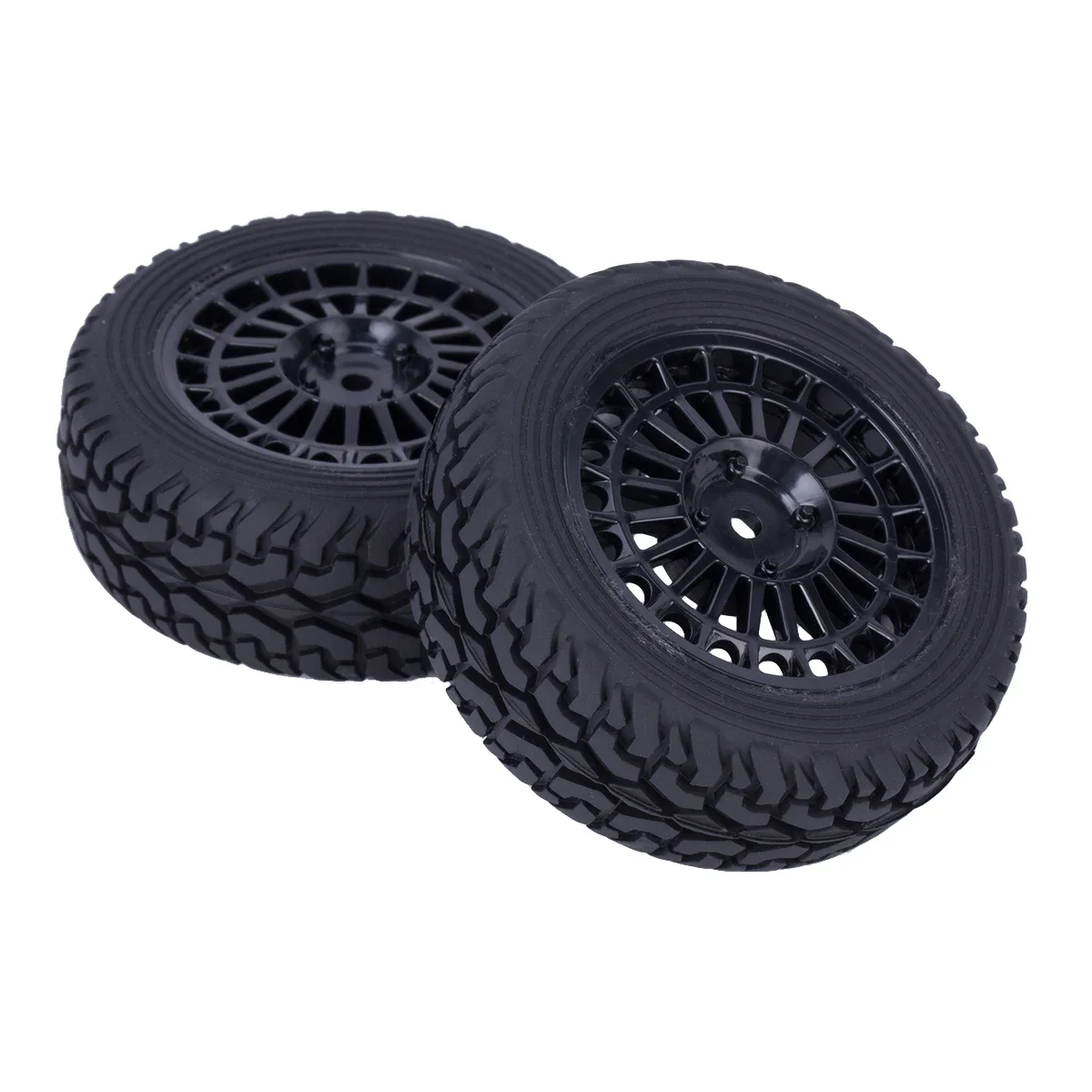 75mm Glued On Road Tyre Plastic Wheels Rim for 1/10 1/14 1/16 RC Rally Racing Tamiya TT01 TT02 144001 HSP HPI Upgrades Parts