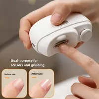Electric Nail Clipper Grinding and Polishing with Light Automatic Nail Trimmer Rechargeable Nail Cutter Manicure for Baby Adult