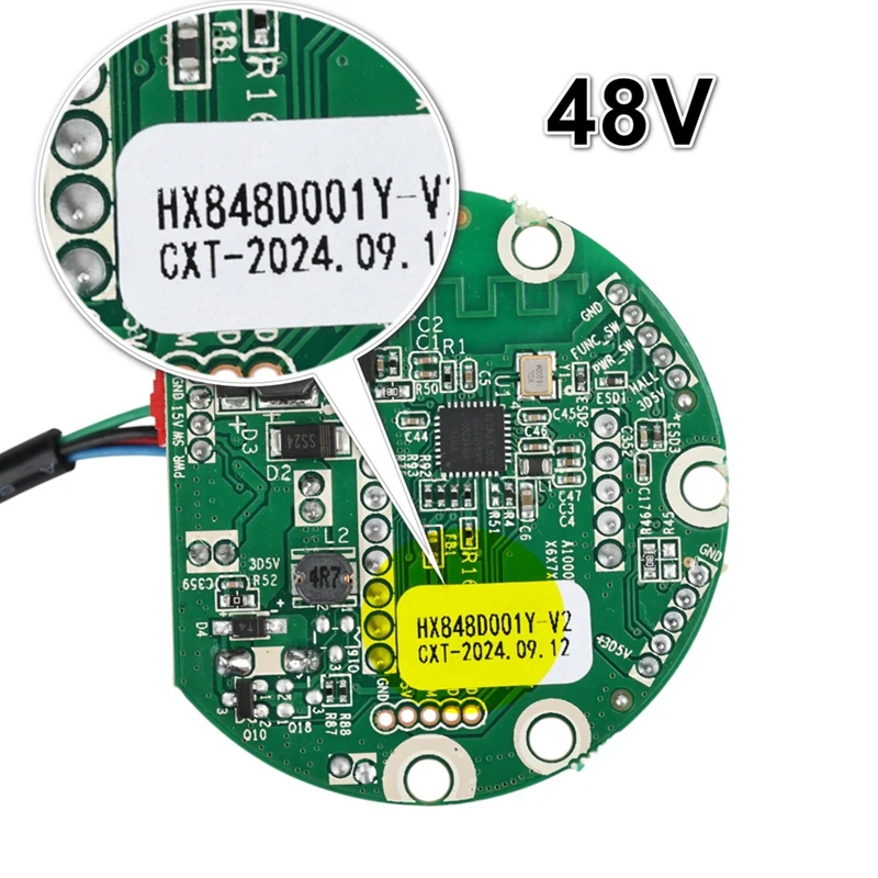 전기 스쿠터용 대시보드, LED 디스플레이 스크린, PCB 보드, 속도 배터리 표시, 교체 부품, HX X8, 48V, 15A