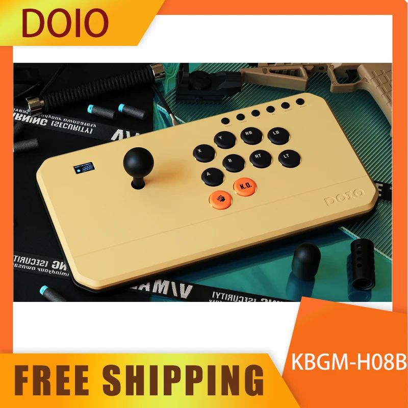 DOIO HITBOX KBGM-H08B Gaming Keyboard Aluminium Alloy Backlight PBT For PS4 PS5 Switch Keyboard Custom PC Steam Accessories