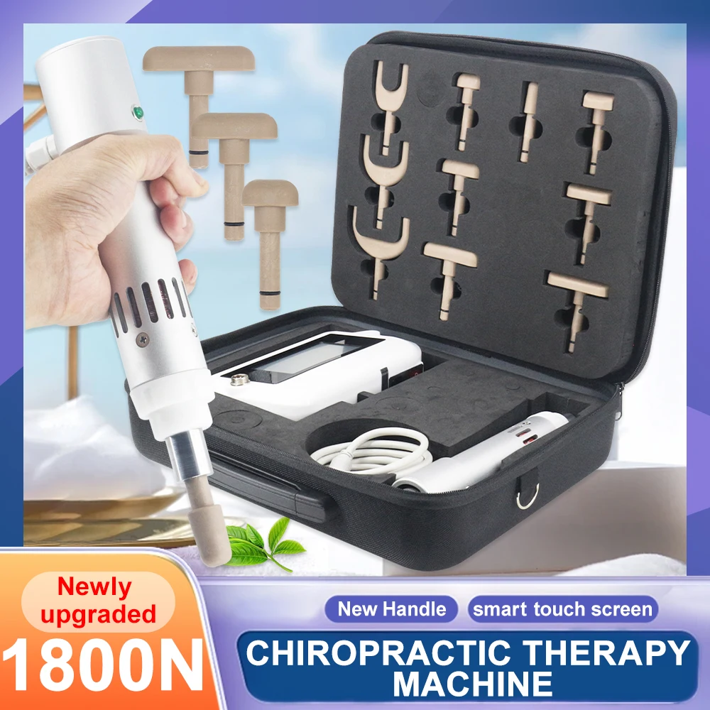 

2025 Electric Chiropractic Tool 1800N Intensity Therapy Massage Gun Cervical Spine Correction Adjustable Touch Screen Massager