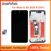 6.6 Inch For Motorola Moto G 5G 2024 XT2417 XT2417-1 LCD Display Touch Screen Digitizer Assembly With Frame