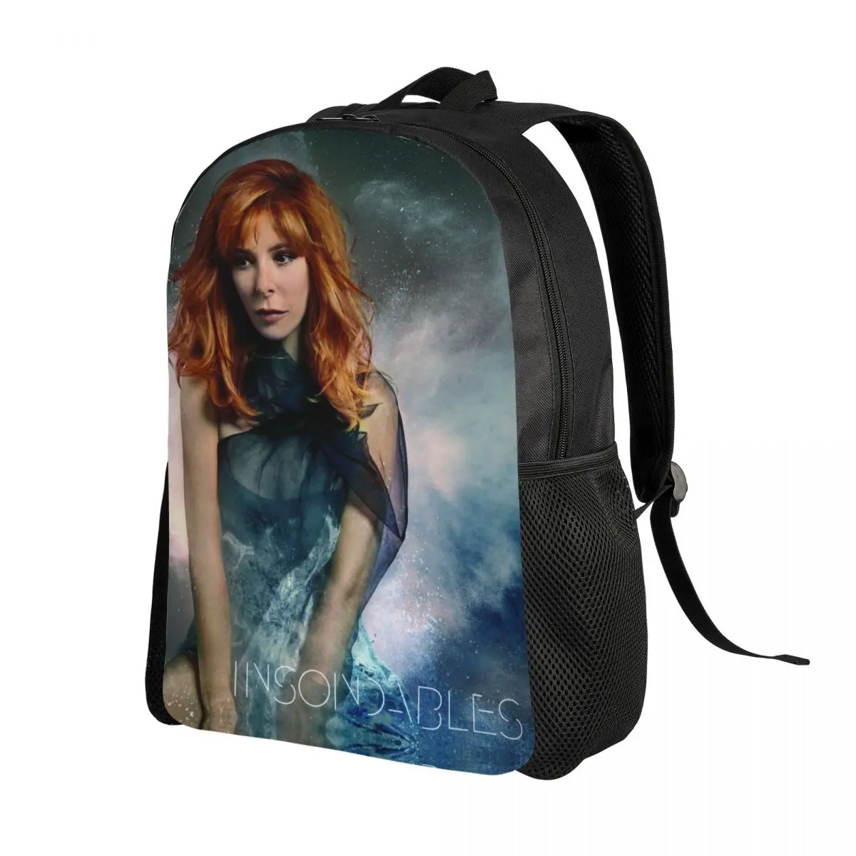 Mylene Farmer Backpacks for Men Women College School Students Bookbag Fits 15 Inch Laptop French Singer Bags