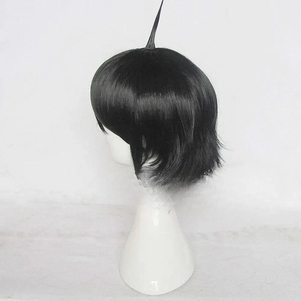 High-temperature synthetic fibers Bakemonogatari Nisemonogatari Koyomi Araragi Black Cosplay Wig