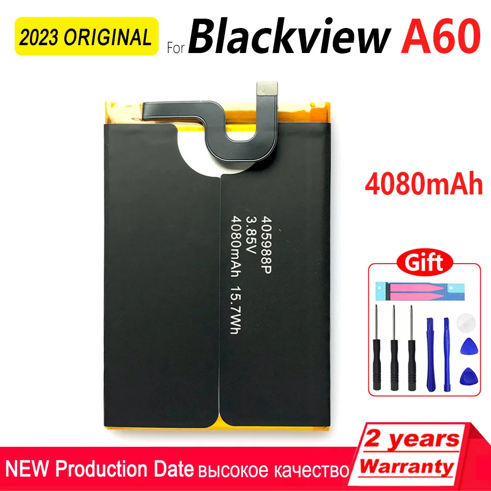 

100% Genuine Original Batteria 4080mAh Battery For Blackview A60 405988p Mobile Phone High Quality Battery with Tracking Number