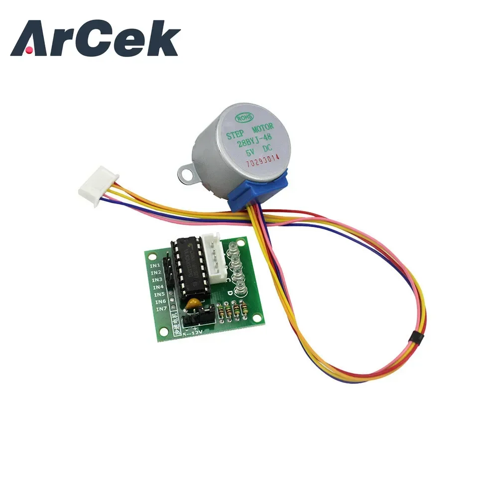 Raspberry Pi kit 1Set 28BYJ-48 5V 4-Phase Stepper Step Motor + Driver Board ULN2003 with drive Test Module Machinery Board