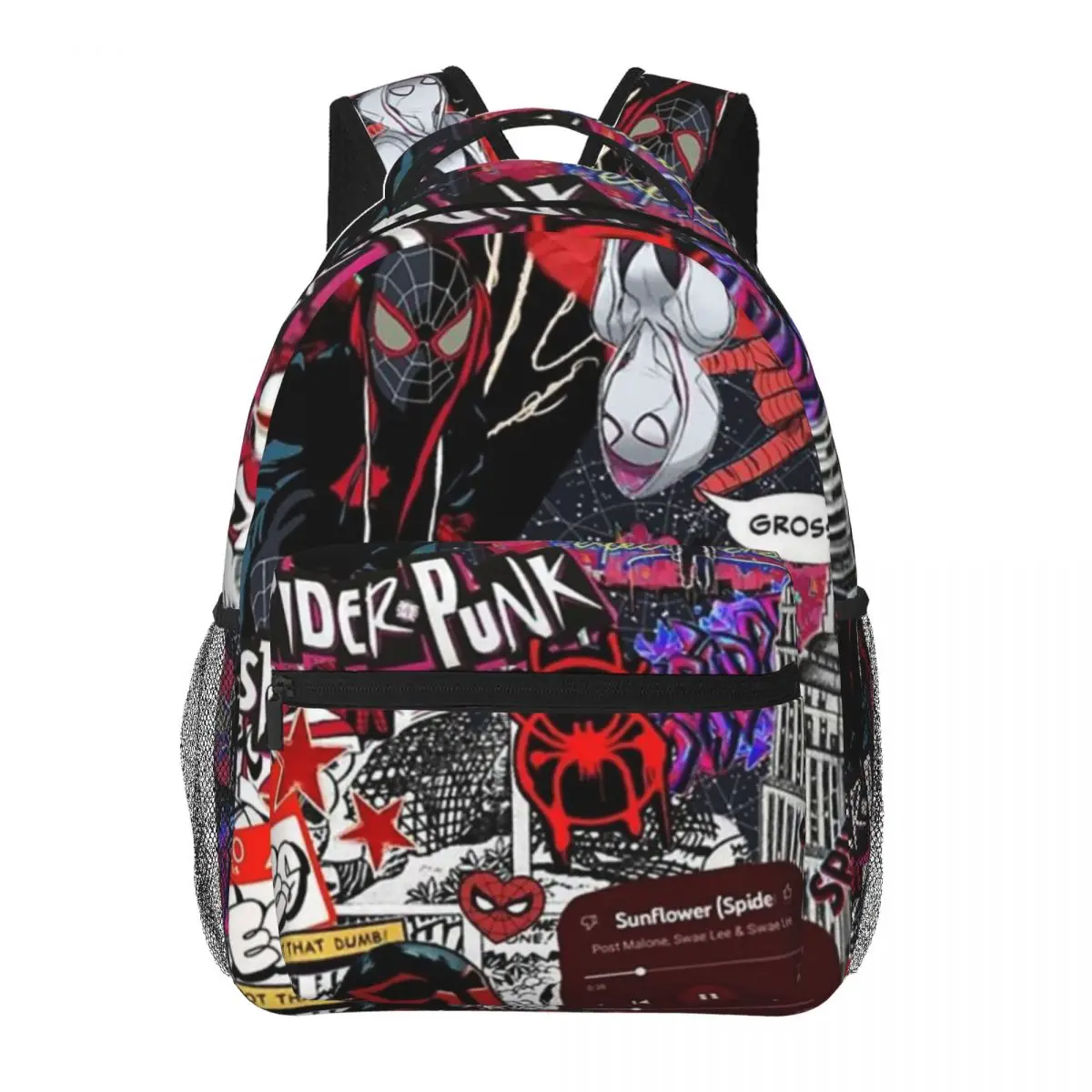 

Spider Miles Morales Backpacks Boys Girls Bookbag Children School Bags Cartoon Laptop Rucksack Shoulder Bag Large Capacity