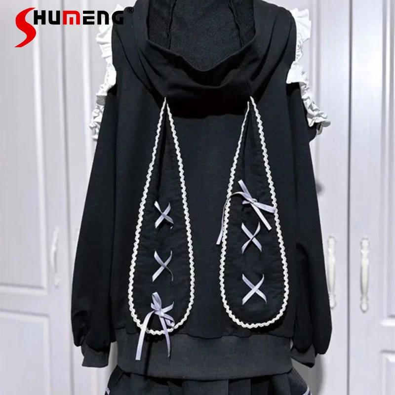 

Subculture Two-Dimensional Mass-Produced Outfits Japanese Style Bowknot Jacket + Skirt Two-Piece Suit Autumn Kawaii Set Ladies