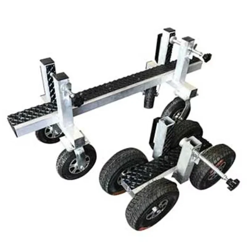 4-Wheel granite marble slate mobile trolley aluminum countertop installation trolley