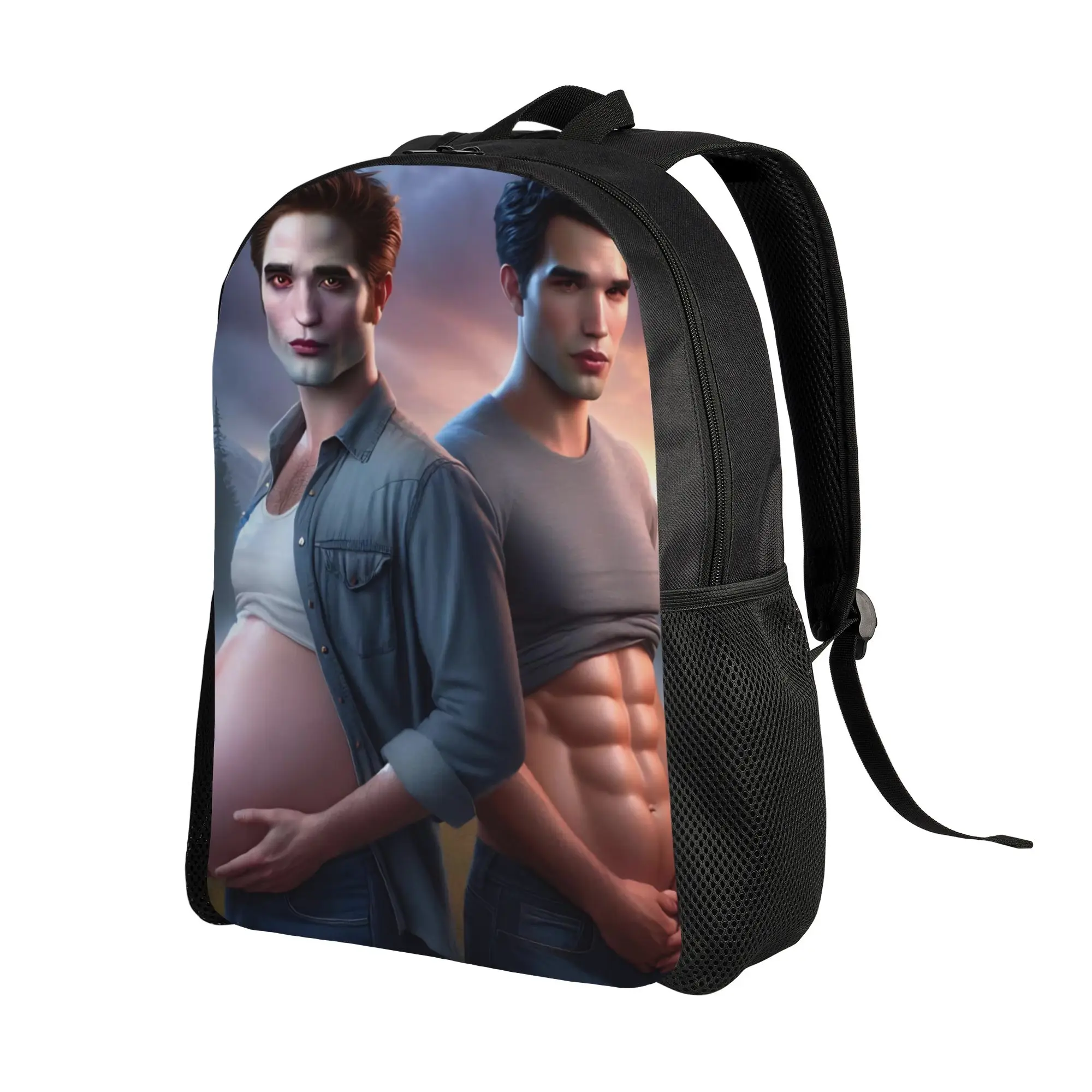 The Twilight Saga Backpack Outdoor Student Business Funny Jacob Edward Vampire Daypack for Men Women Laptop Computer Canvas Bags