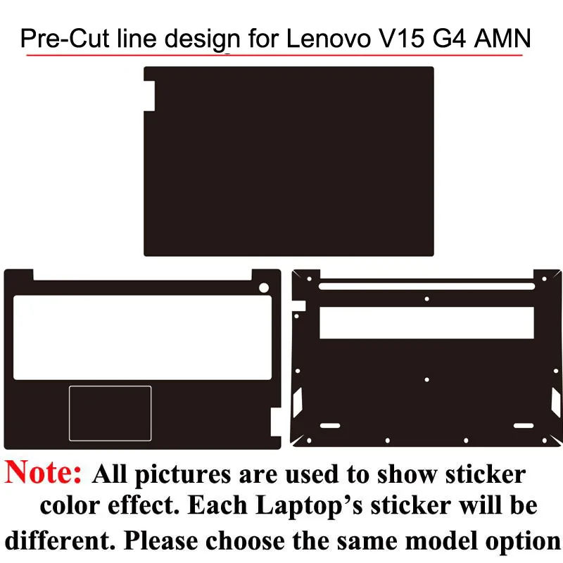 Pre_Cut Protective Laptop Skin Cover Touchpad Sticker Film Anti Scratch Wrap for Lenovo V15 G5 IRL G4 AMN IAN ABP G3 G2 ITL ALC