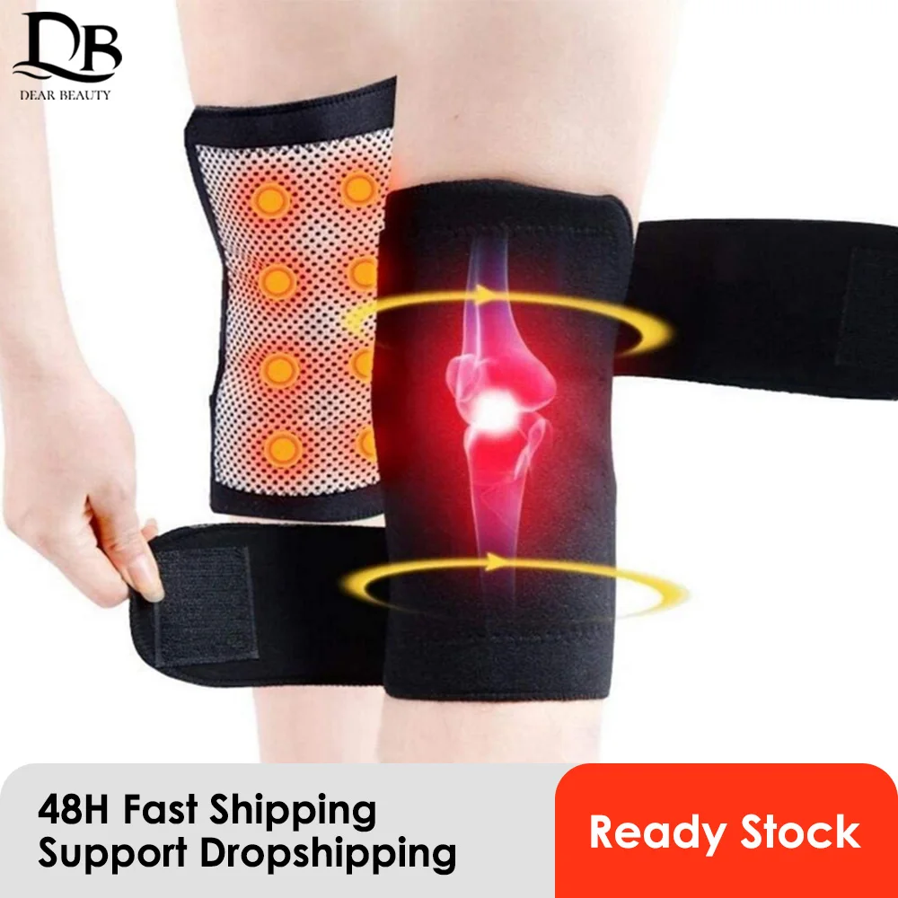 Tourmaline Self Heating Knee Brace Support 8 Magnetic Therapy KneePad Arthritis Pain Relief Arthritis Elbow Pads Protector